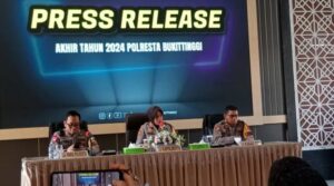 Polresta Bukittinggi Paparkan Kinerja dan Situasi Kamtibmas dalam Press Release Akhir Tahun 2024