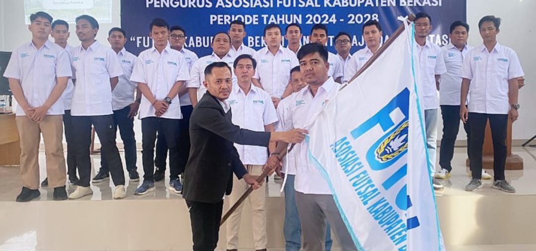 Pelantikan dan Pengukuhan Pengurus Asosiasi Futsal Kabupaten Bekasi Periode Tahun 2024-2028. (ist)