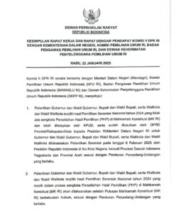 Sah! Pelantikan Kepala Daerah dan Wakil Daerah Terpilih Pemilukada 2024 Dipercepat