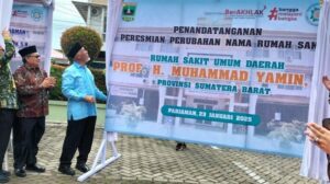 RSUD Kota Pariaman Resmi Berganti Nama Menjadi RSUD Prof H Muhammad Yamin
