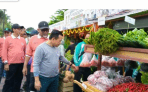 Dalam Meriahkan HUT Jambi, Al Haris Resmi Membuka Pasar Tani