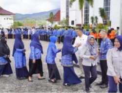 Bertindak Sebagai Pembina Upacara 17 Hari Bulan, Bupati dan Wakil Bupati Natuna Ucapkan Salam Perpisahan