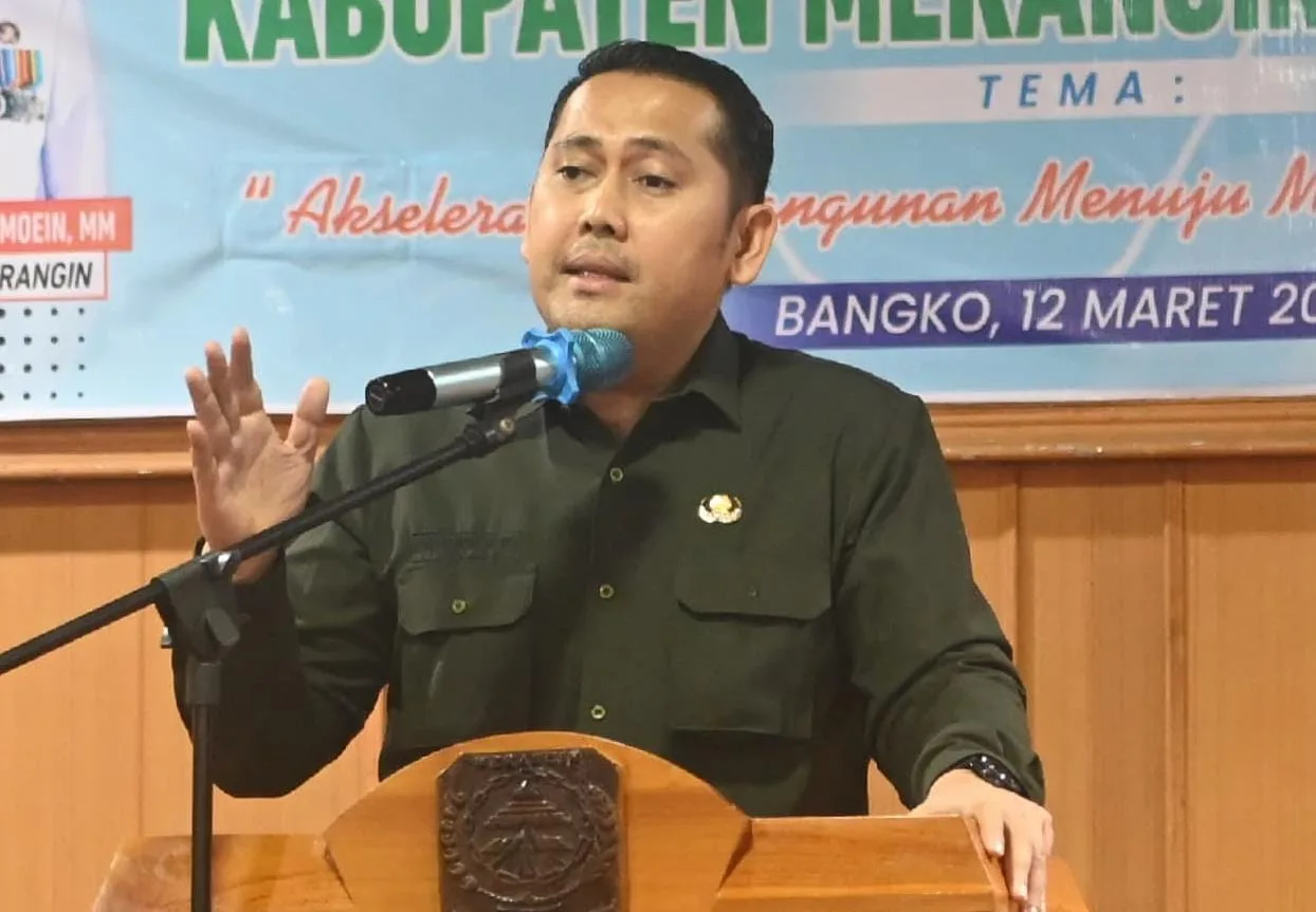 Bupati Merangin, M. Syukur geram banyak Camat tak hadir saat Musrenbang kabupaten Merangin. (ist)