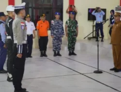 Wabup Natuna Jarmin Sidik Pimpin Apel Gelar Pasukan Operasi Ketupat Seligi Tahun 2025