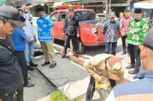 Wujudkan Kota Kuala Tungkal Bebas Genangan, Bupati Anwar Sadat Pantau Pembersihan Drainase