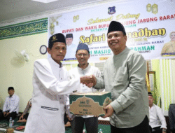 Wabup Katamso Safari Ramadhan Perdana di Masjid Baiturrahman Desa Tanjung Makmur