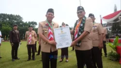 Hari Pramuka ke-64: Bupati BBS Terima Penghargaan Bergengsi di Tanjab Timur