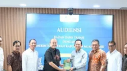 Bupati BBS Audensi Dan Gandeng Badan Bank Tanah,Fokus Perjuangkan Atasi Konflik Tanah dan Tata Kelola Lahan